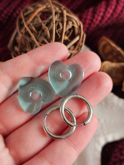 Boucles d'oreilles - Pampilles interchangeables CORALIA - Fait main