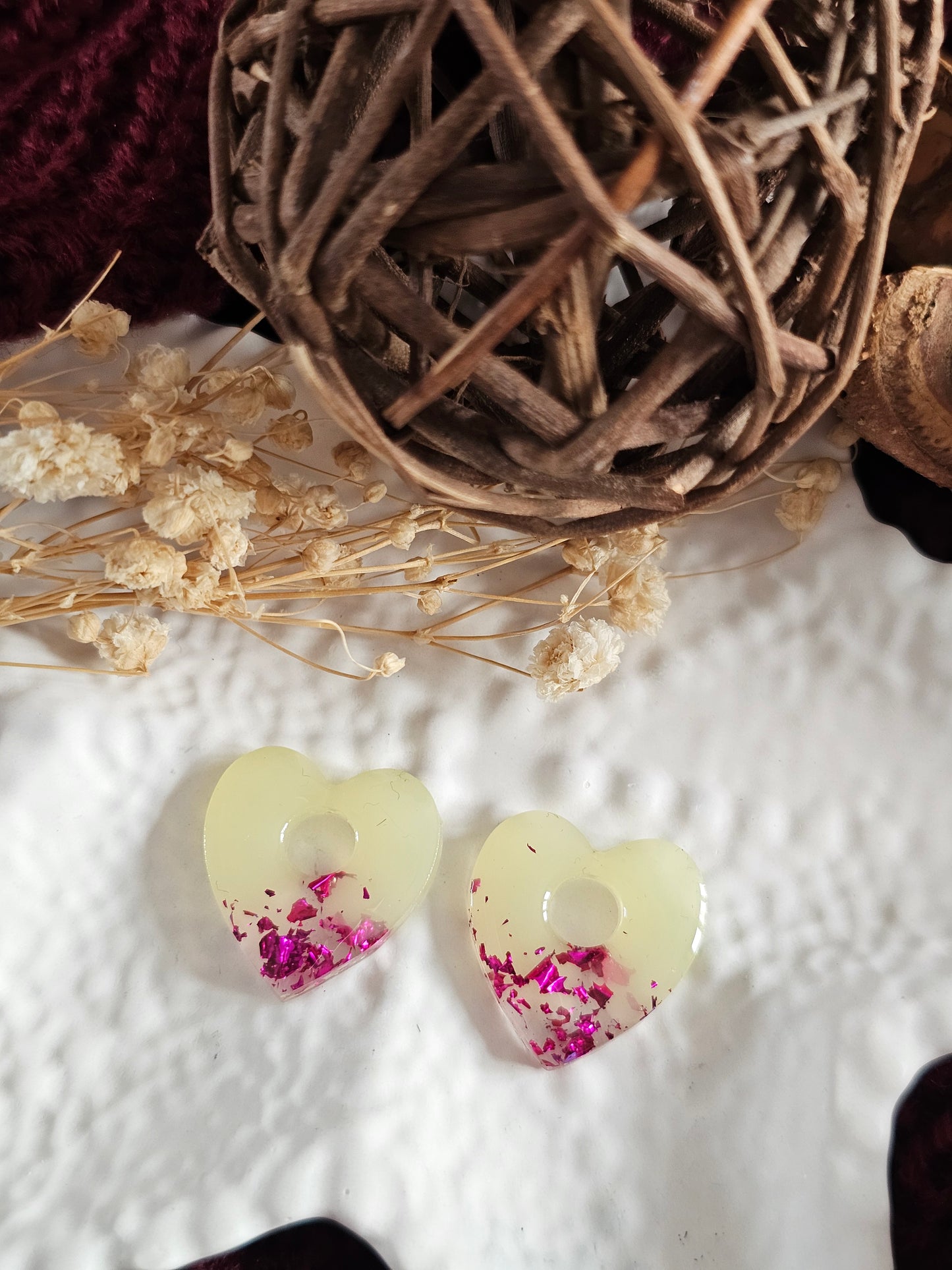 Pampilles interchangeables CORALIA - Fait main