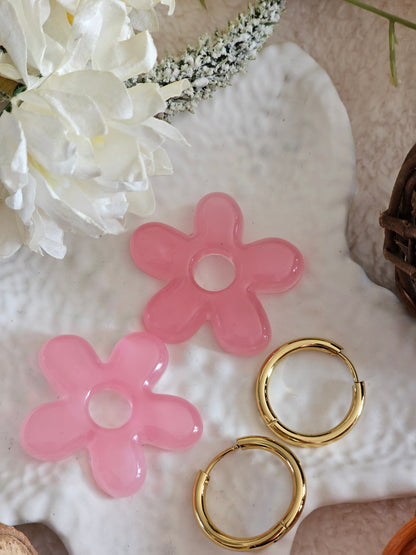 Boucles d'oreilles - Pampilles interchangeables FLOREA - Fait main