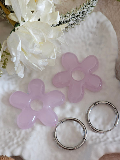 Boucles d'oreilles - Pampilles interchangeables FLOREA - Fait main