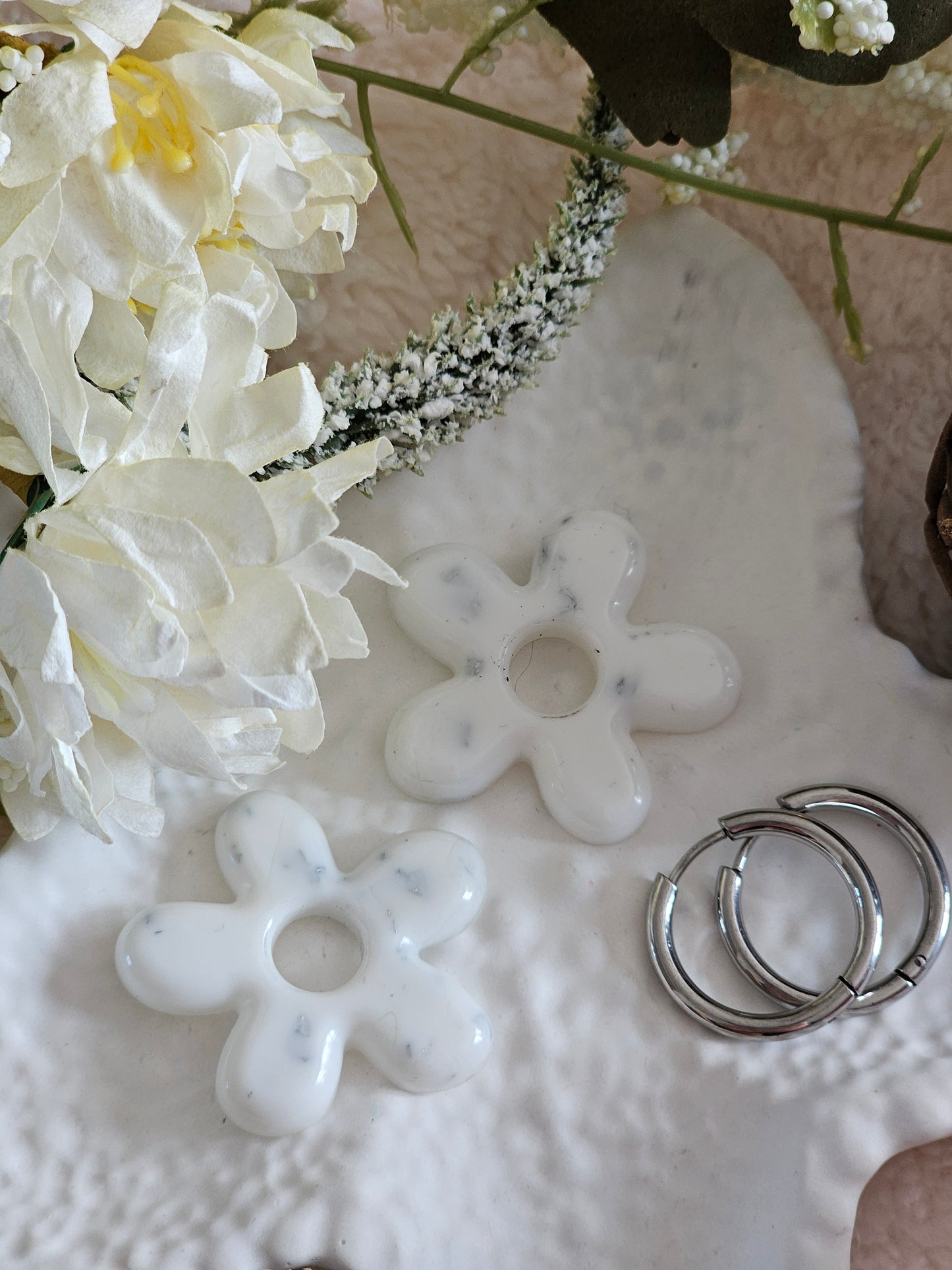 Boucles d'oreilles - Pampilles interchangeables FLOREA - Fait main