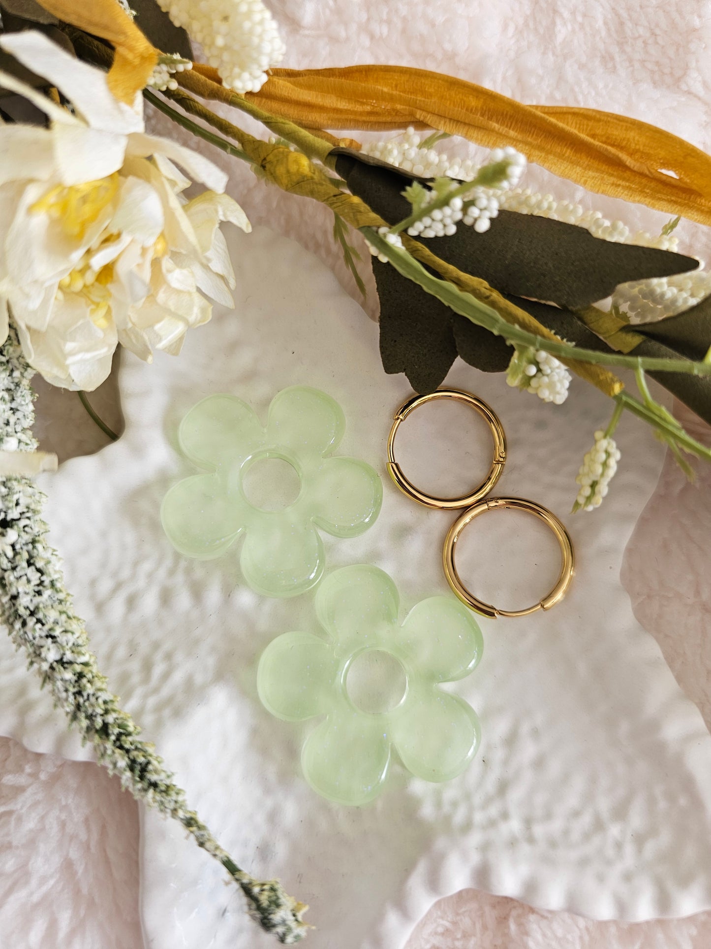 Boucles d'oreilles - Pampilles interchangeables AZALIA - Fait main