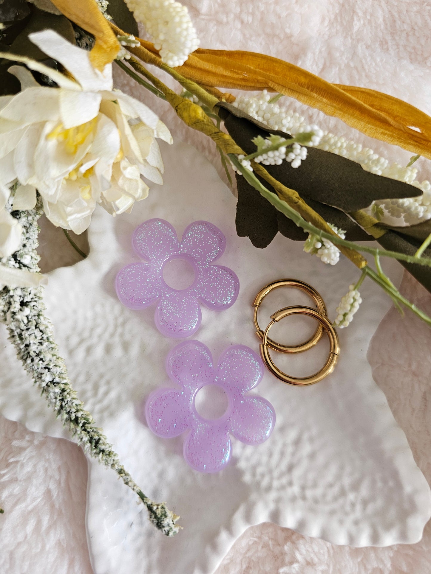 Boucles d'oreilles - Pampilles interchangeables AZALIA - Fait main