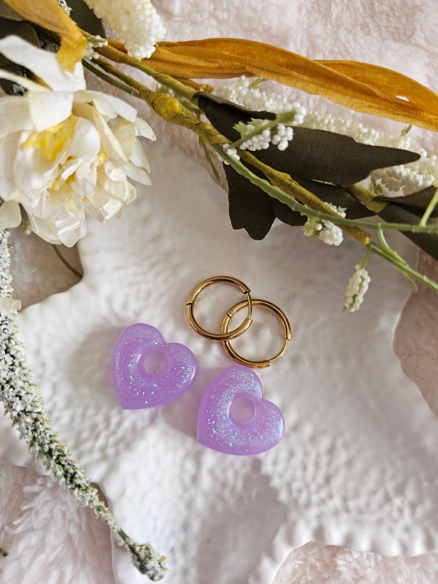 Boucles d'oreilles - Pampilles interchangeables CORALIA - Fait main