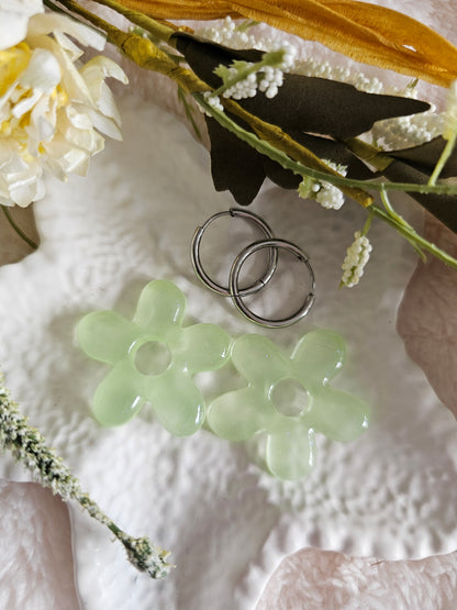 Boucles d'oreilles - Pampilles interchangeables FLOREA - Fait main