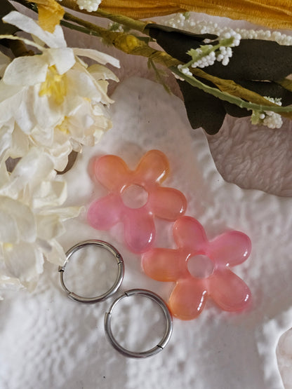 Boucles d'oreilles - Pampilles interchangeables FLOREA - Fait main