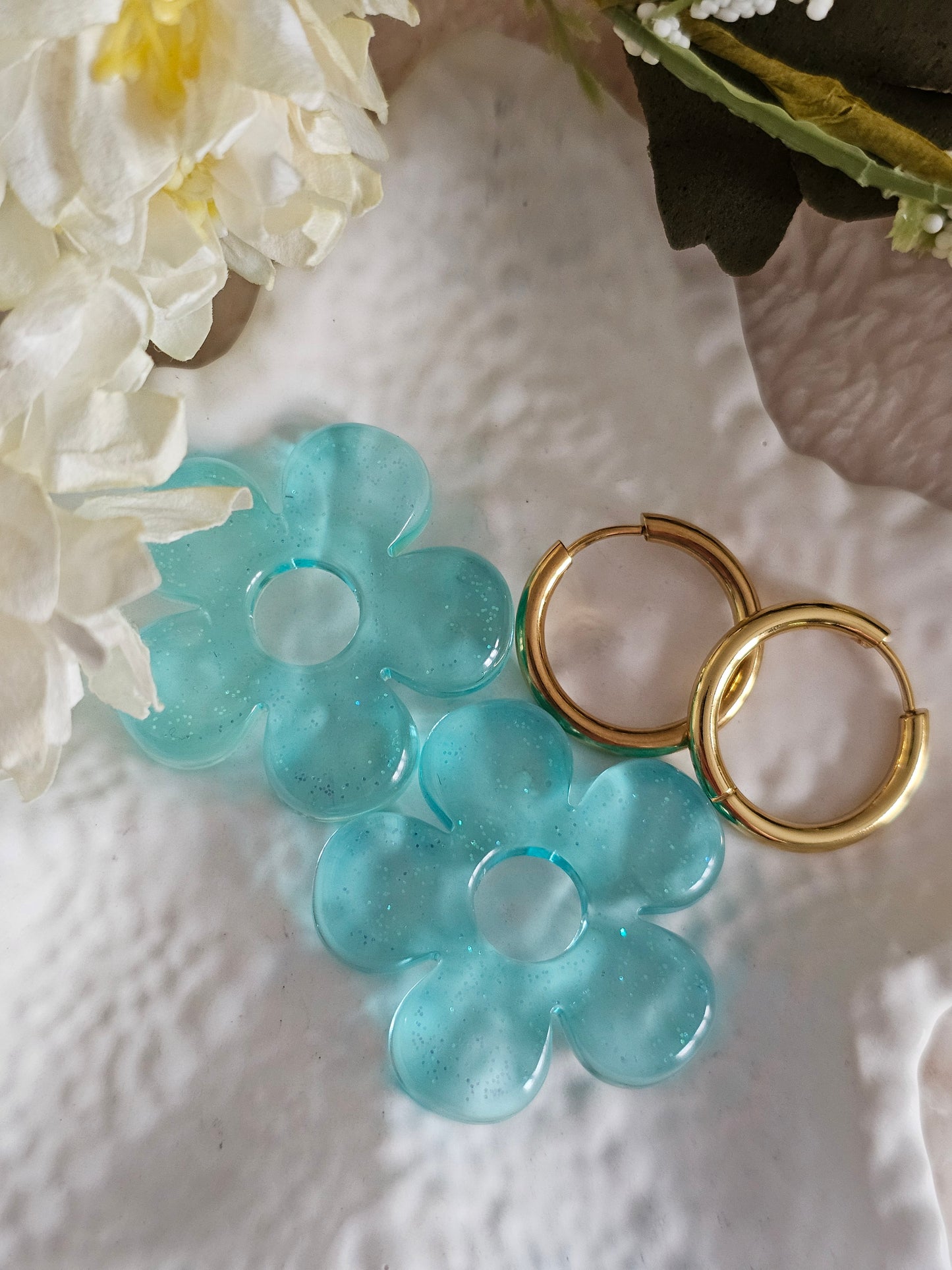 Boucles d'oreilles - Pampilles interchangeables AZALIA - Fait main