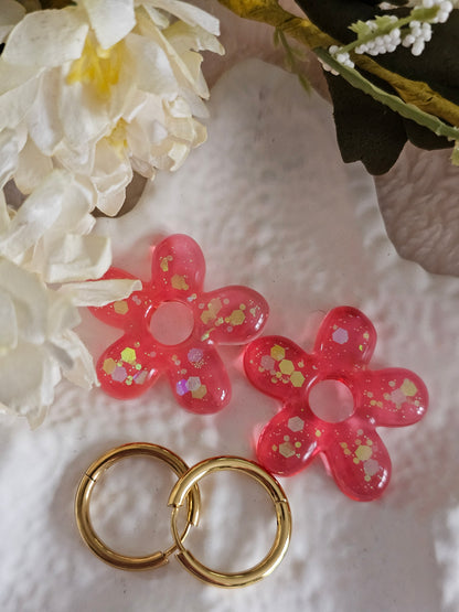 Boucles d'oreilles - Pampilles interchangeables FLOREA - Fait main