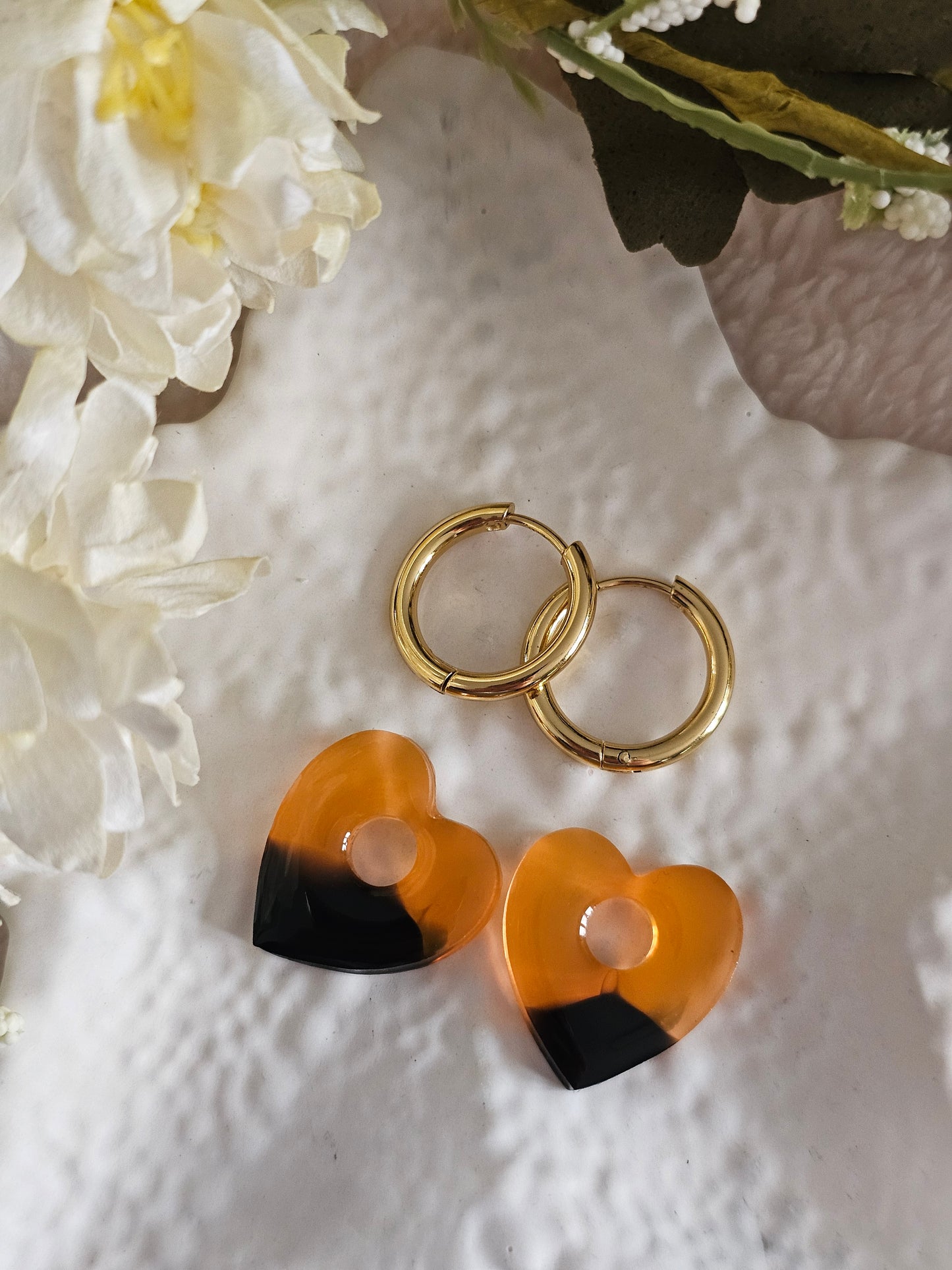 Boucles d'oreilles - Pampilles interchangeables CORALIA - Fait main