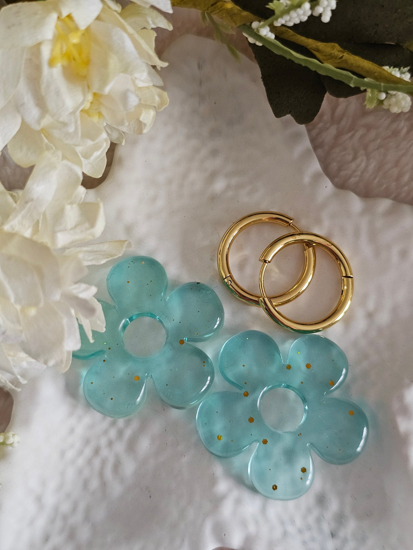 Boucles d'oreilles - Pampilles interchangeables AZALIA - Fait main