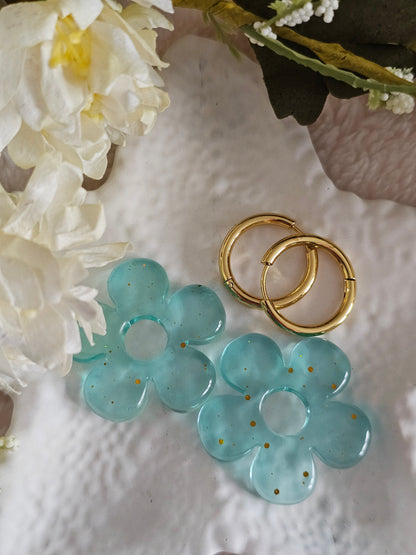 Boucles d'oreilles - Pampilles interchangeables AZALIA - Fait main