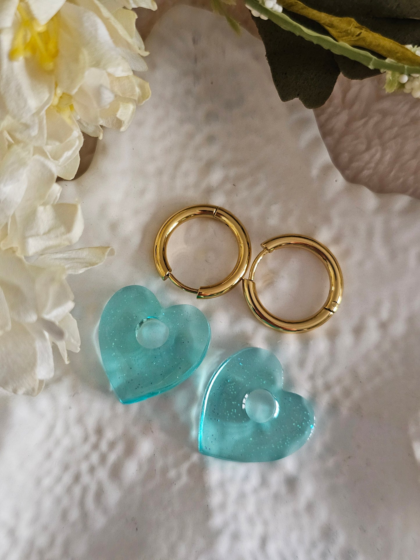 Boucles d'oreilles - Pampilles interchangeables CORALIA - Fait main