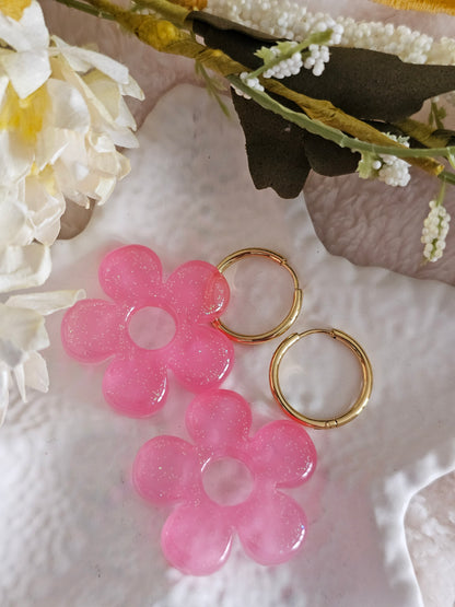 Boucles d'oreilles - Pampilles interchangeables AZALIA - Fait main