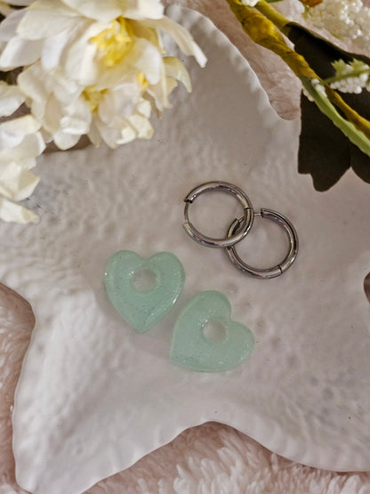 Boucles d'oreilles - Pampilles interchangeables CORALIA - Fait main