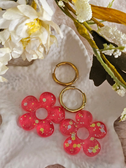 Boucles d'oreilles - Pampilles interchangeables AZALIA - Fait main