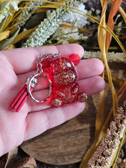 Porte-clé Ours en Résine – Charme et Originalité à Emporter !