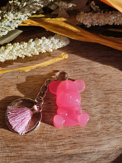 Porte-clé Ours en Résine – Charme et Originalité à Emporter !
