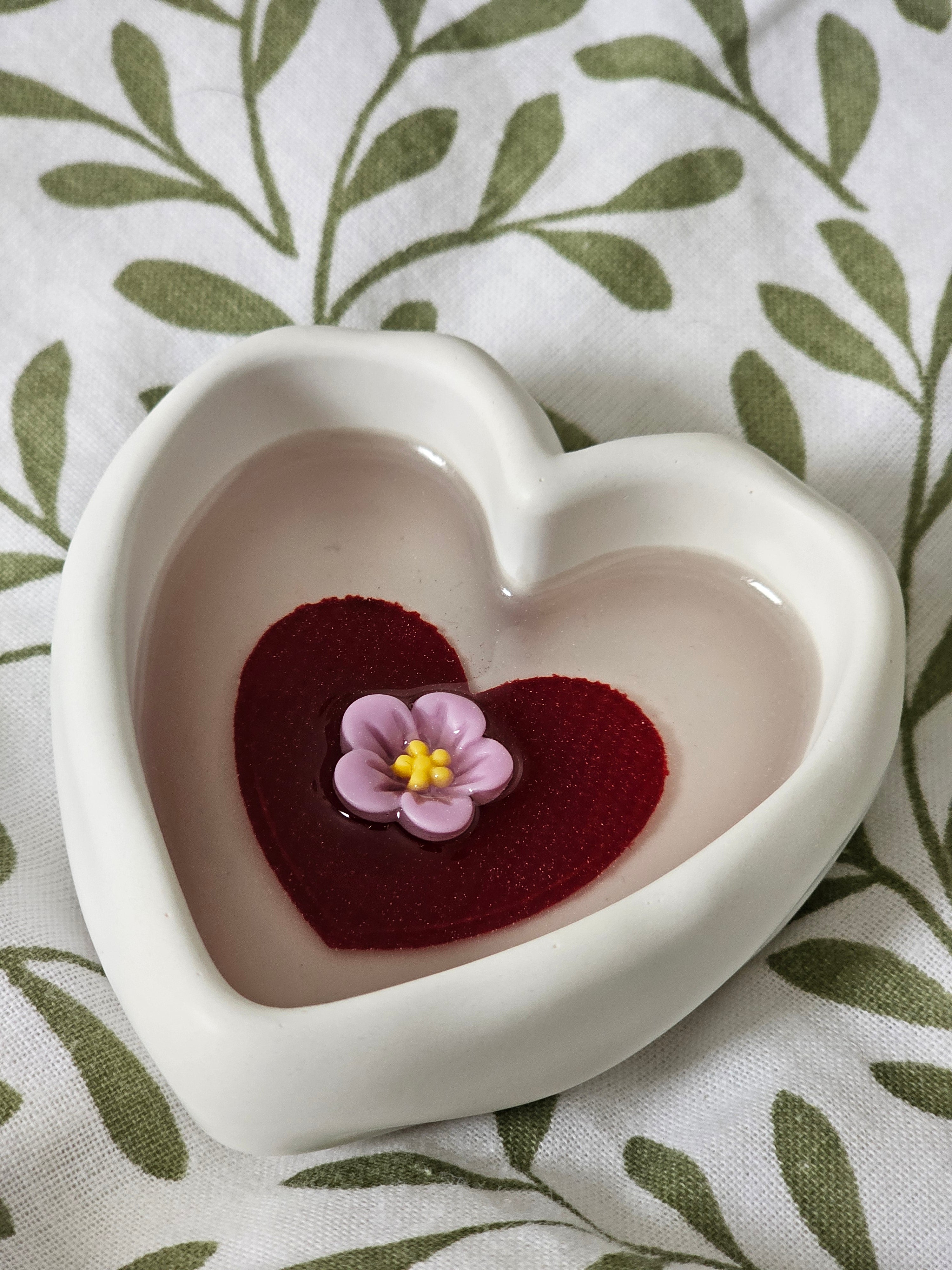 Pots à bijoux cœur originaux ! Vide-poche mignon fait main – Idée cadeau originale
