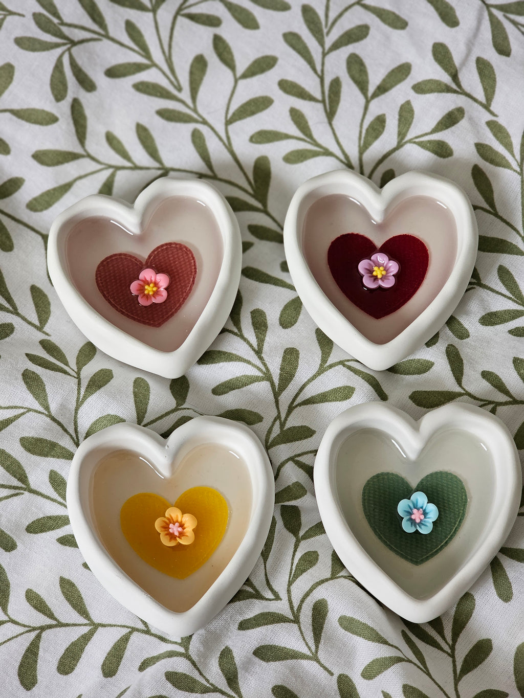 Pots à bijoux cœur originaux ! Vide-poche mignon fait main – Idée cadeau originale