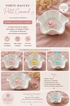 Pots à bijoux canard originaux ! Vide-poche mignon fait main – Idée cadeau originale
