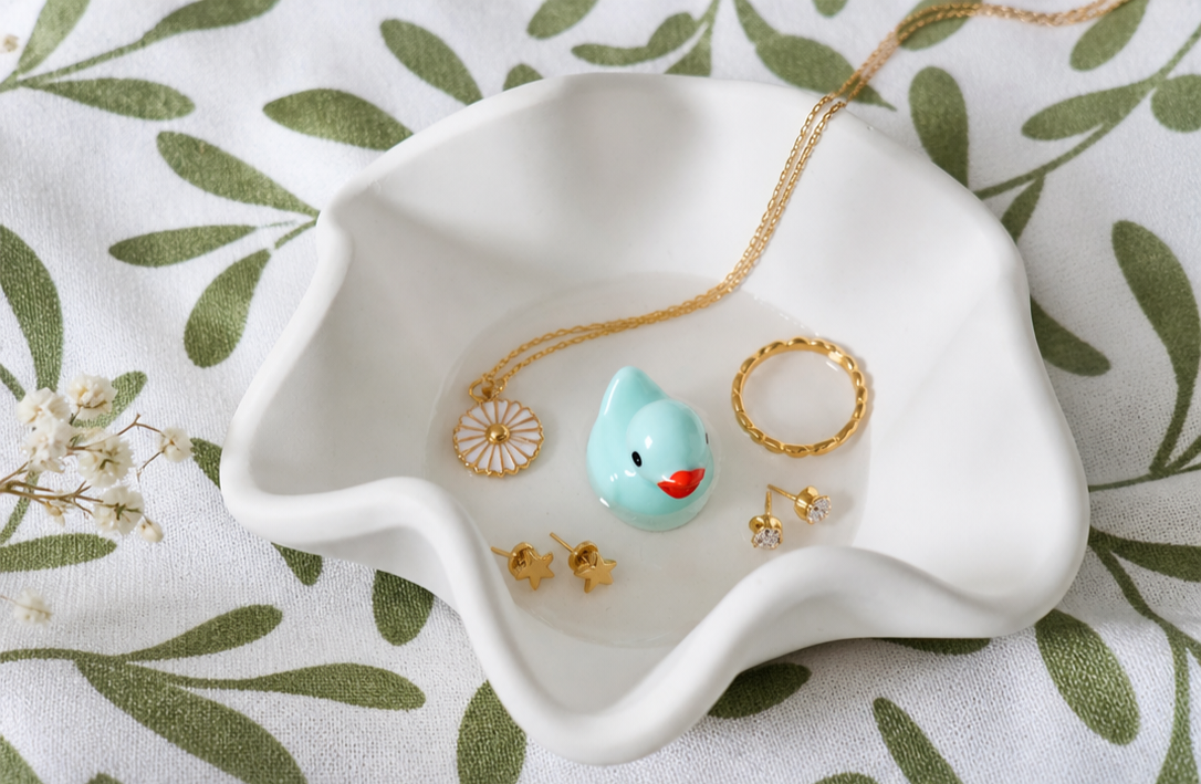 Pots à bijoux canard originaux ! Vide-poche mignon fait main – Idée cadeau originale